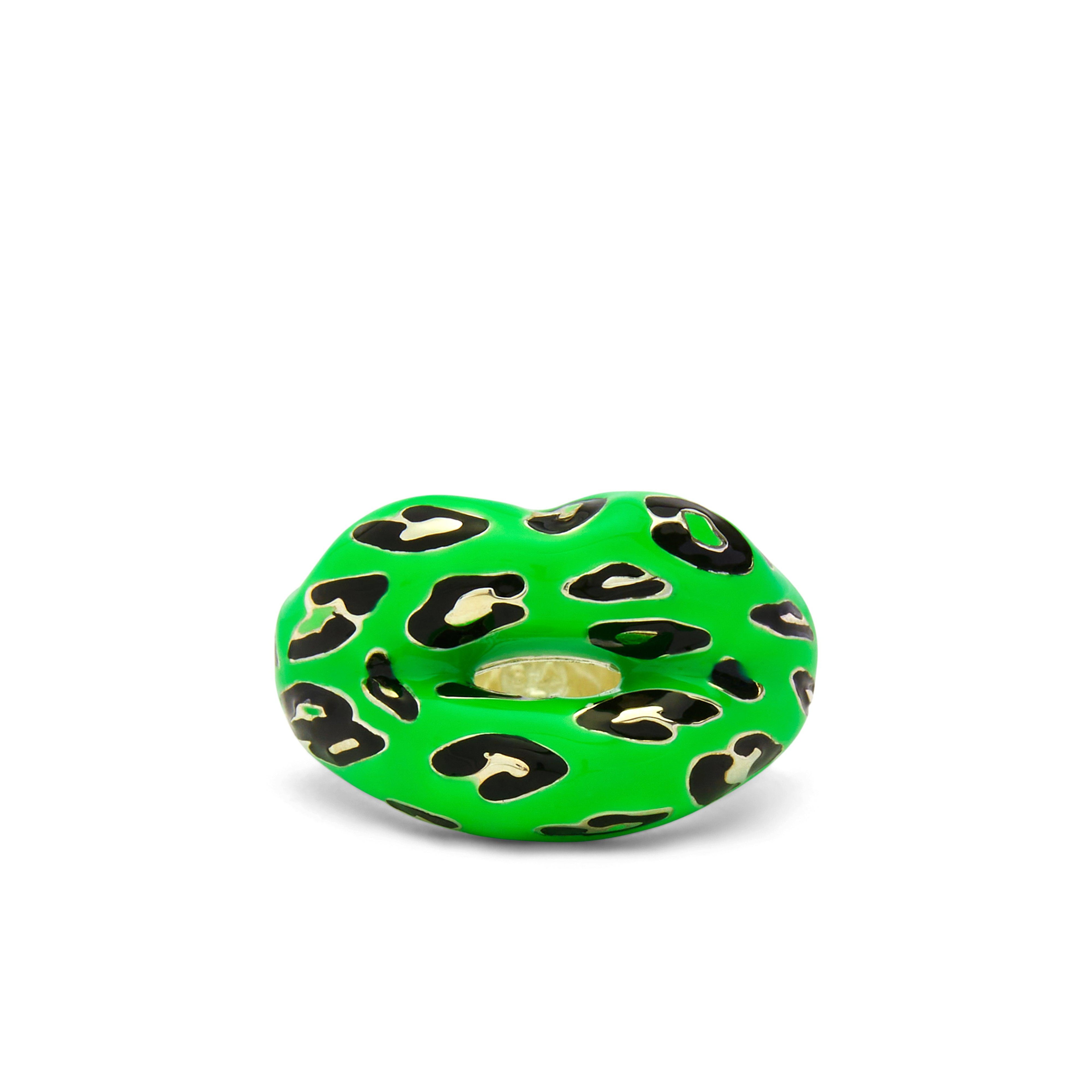 Solange - Hotlips Neon Green Leopard - (Silver) by SOLANGE LTD