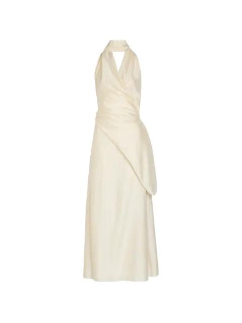Antonella draped maxi dress by SOLAQUA