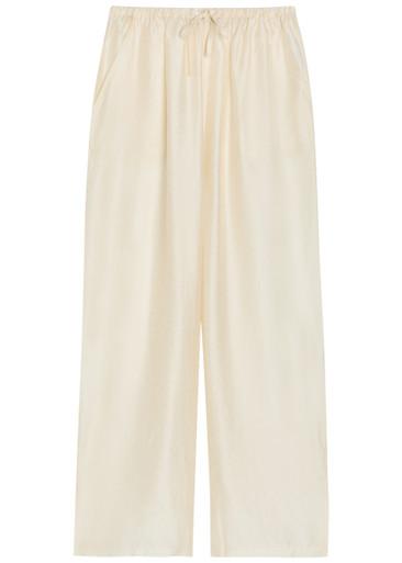 Giulia embroidered wide-leg trousers by SOLAQUA