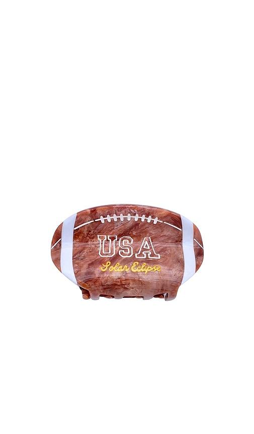 Solar Eclipse Hand-Painted Game Day Football Claw Hair Clip in Beauty by SOLAR ECLIPSE