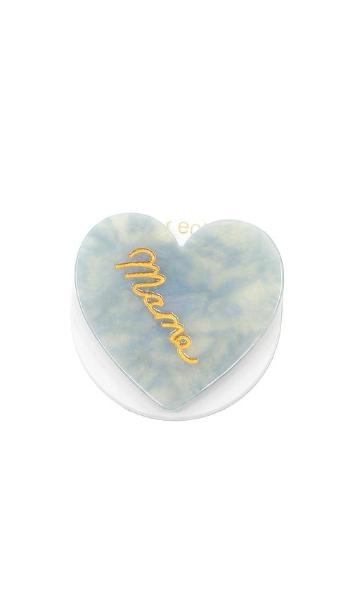 Solar Eclipse Hand-Painted Mama Heart Grip Charm in Blue by SOLAR ECLIPSE