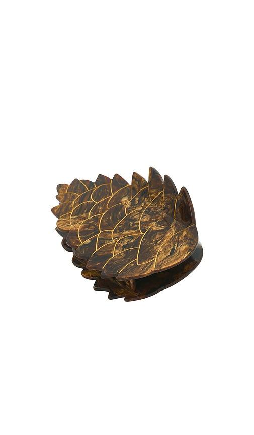 Solar Eclipse Hand-Painted Pinecone Claw Hair Clip in Beauty by SOLAR ECLIPSE Solar Eclipse Hand-Painted Pinecone Claw Hair Clip in Beauty by SOLAR ECLIPSE