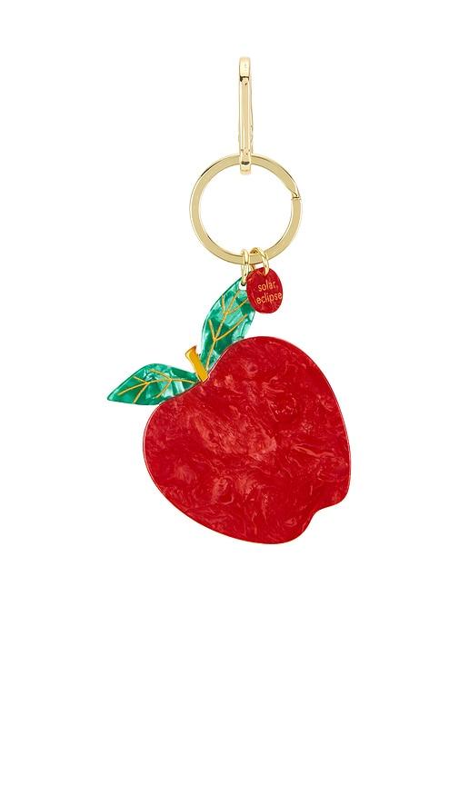 Solar Eclipse Hand-painted Bag Charm in Red by SOLAR ECLIPSE