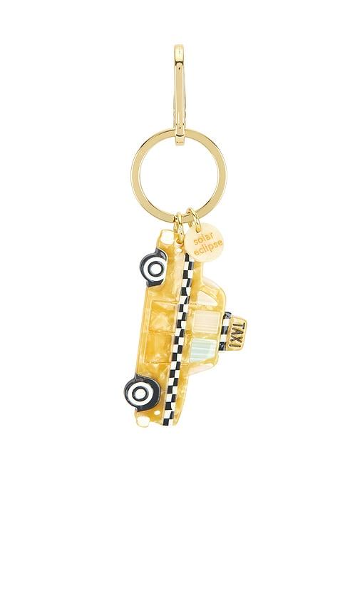 Solar Eclipse Hand-painted Bag Charm in Yellow by SOLAR ECLIPSE
