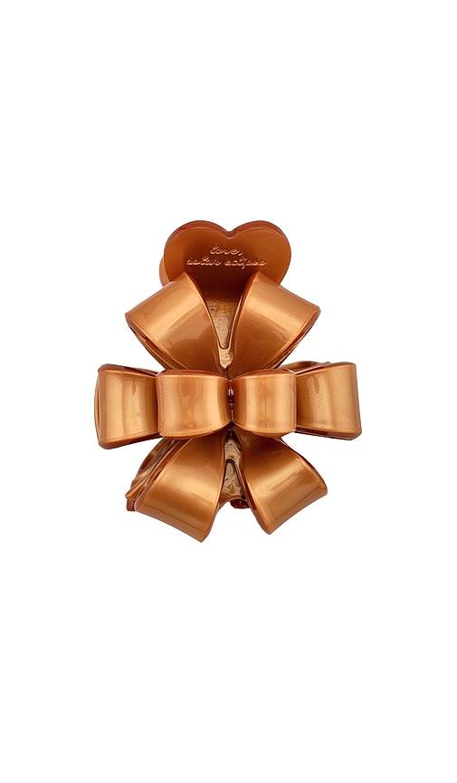 Solar Eclipse Hand-painted Origami Gift Bow Hair Claw Clip in Gold by SOLAR ECLIPSE