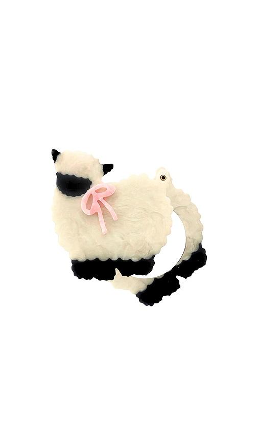 Solar Eclipse Hand-painted Sheep Compact Mirror in Beauty: Multi by SOLAR ECLIPSE