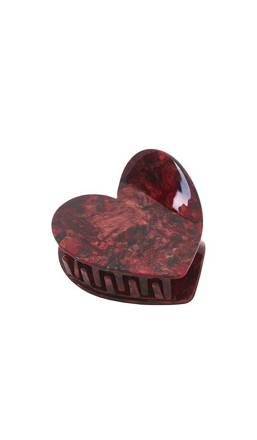Solar Eclipse Limited Edition Hand-Painted Heart Hair Claw Clip in Beauty by SOLAR ECLIPSE
