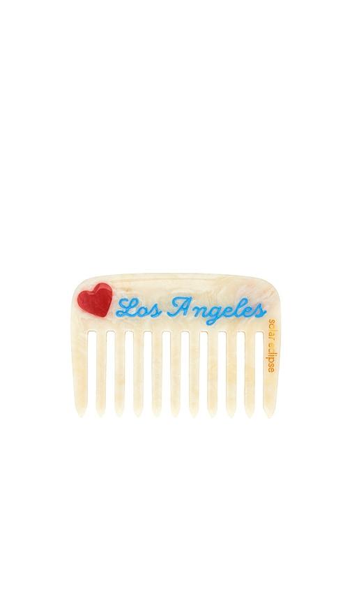 Solar Eclipse x Revolve Hand-Painted Los Angeles Pocket Comb in Beauty: Multi by SOLAR ECLIPSE