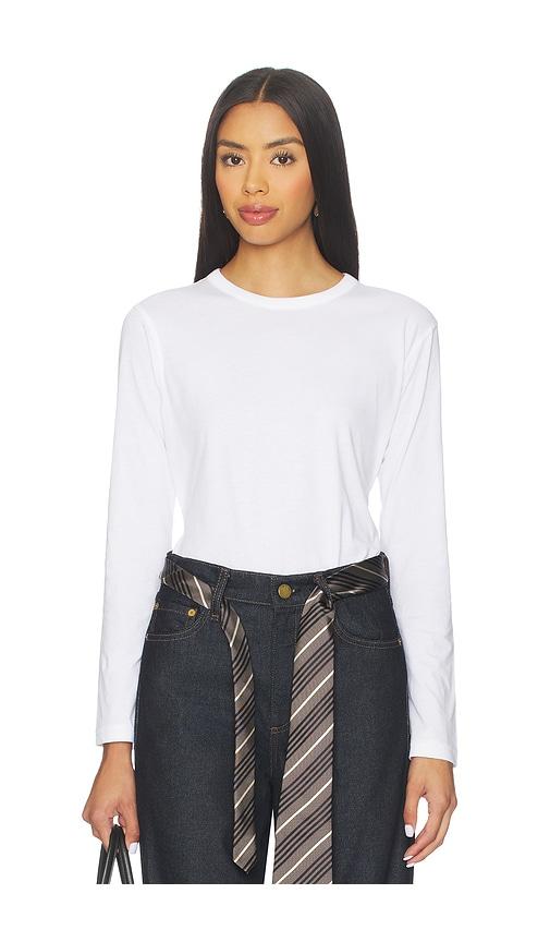 Sold Out NYC Long Sleeve Perfect Tee in White by SOLD OUT NYC