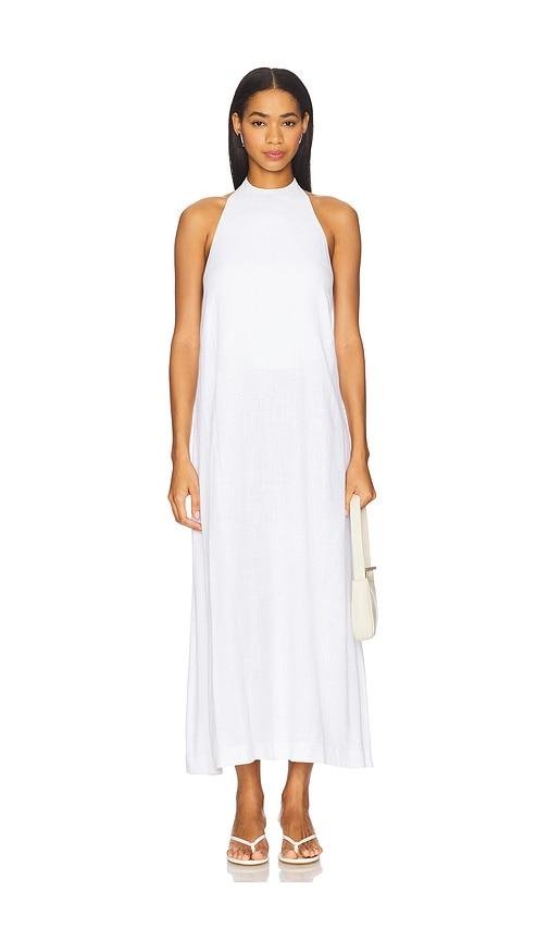 Sold Out NYC The Fete Linen Dress in White by SOLD OUT NYC