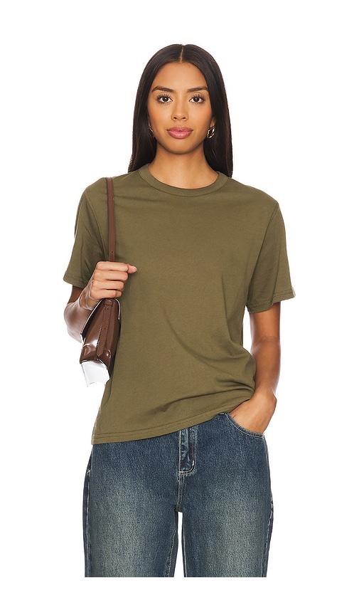Sold Out NYC The Iconically Soft Perfect Tee in Olive by SOLD OUT NYC