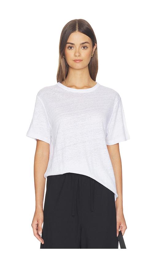 Sold Out NYC The Linen Perfect Tee in White by SOLD OUT NYC