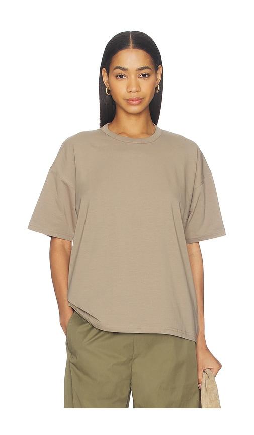 Sold Out NYC The Oversized Tee in Taupe by SOLD OUT NYC