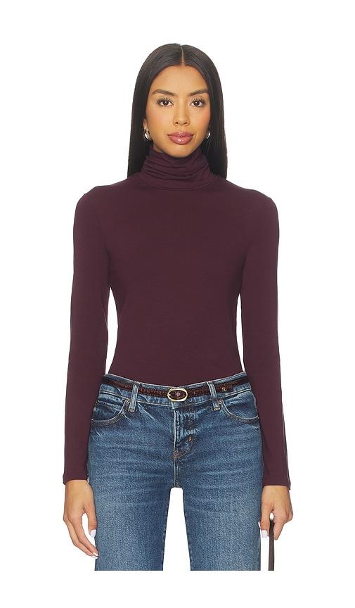 Sold Out NYC The Turtleneck in Burgundy by SOLD OUT NYC
