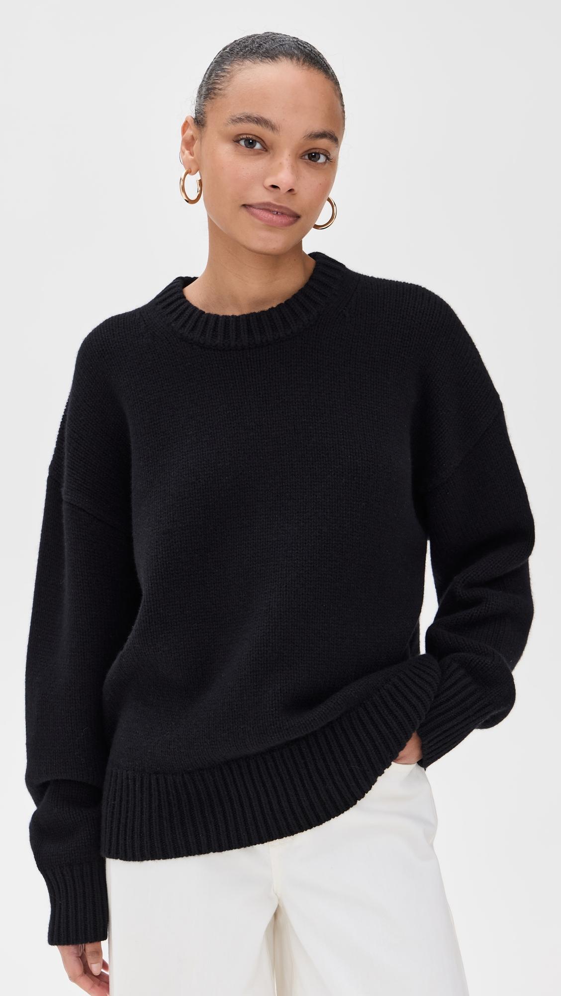 The Cashmere Signature Crew in Black by SOLD OUT NYC