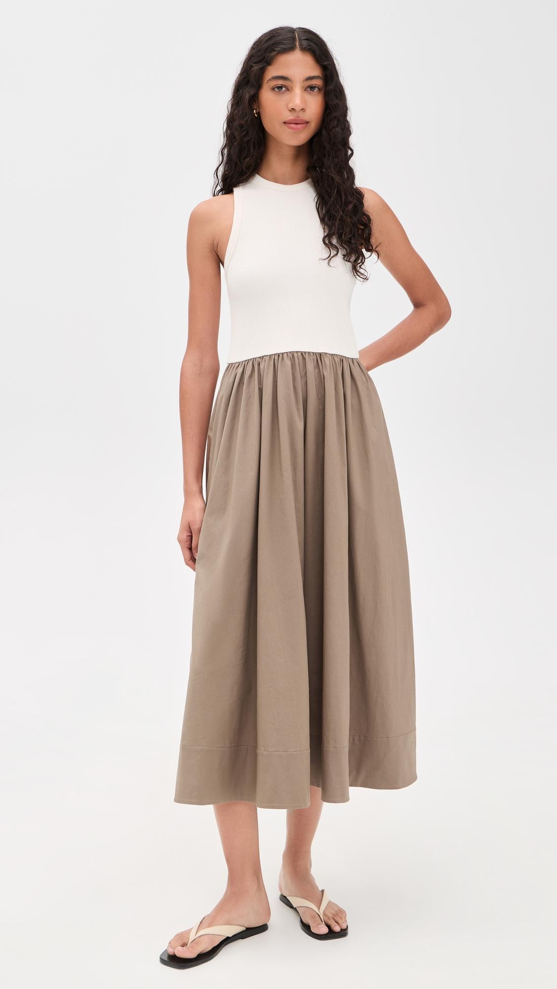 The RSVP Dress In Cream and Stone by SOLD OUT NYC