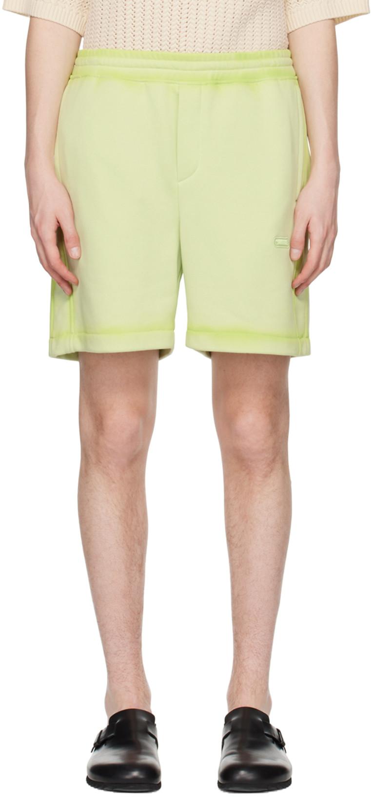 Green Four-Pocket Shorts by SOLID HOMME