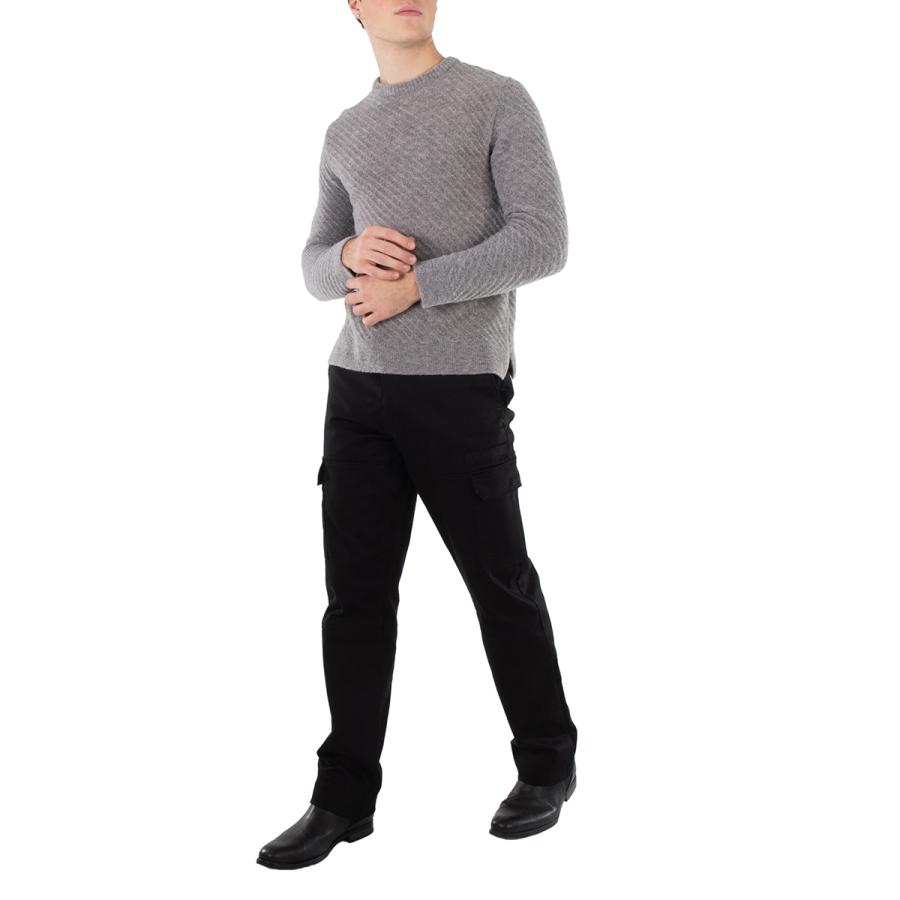 Solid Homme Grey Long-Sleeve Sweater by SOLID HOMME
