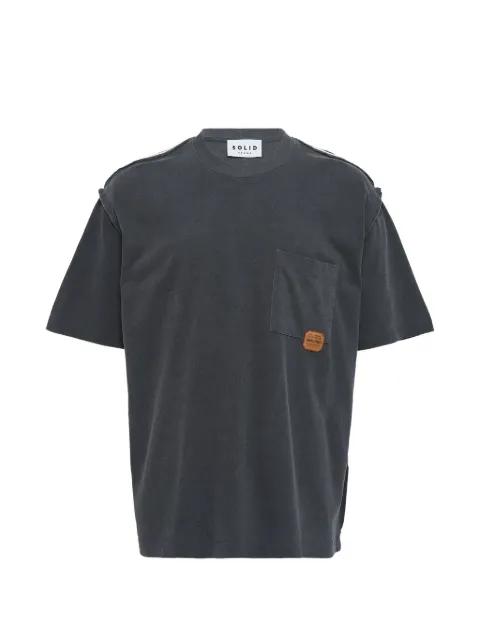 logo-patch T-shirt by SOLID HOMME
