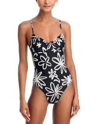 Lisa Striped Belted Swimsuit by SOLID&STRIPED