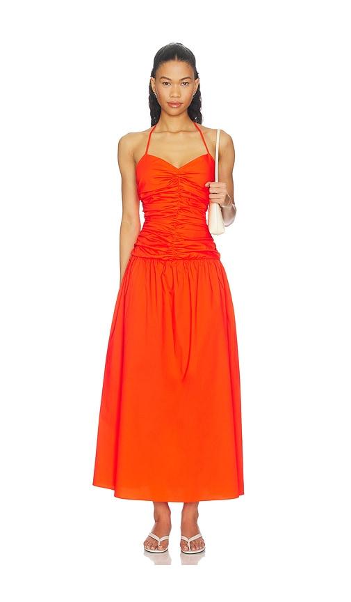 Solid & Striped The Adina Dress in Orange by SOLID&STRIPED