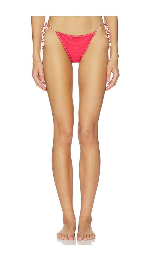 Solid & Striped The Harlow Bikini Bottom in Red by SOLID&STRIPED