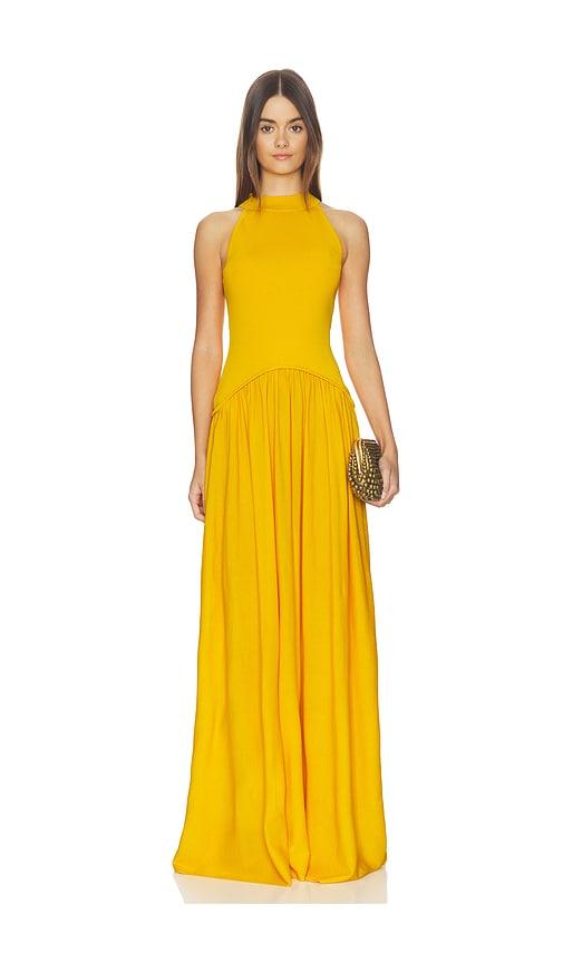 Solid & Striped The Isola Dress in Yellow by SOLID&STRIPED