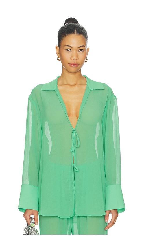 Solid & Striped The Jaclyn Tunic in Green by SOLID&STRIPED