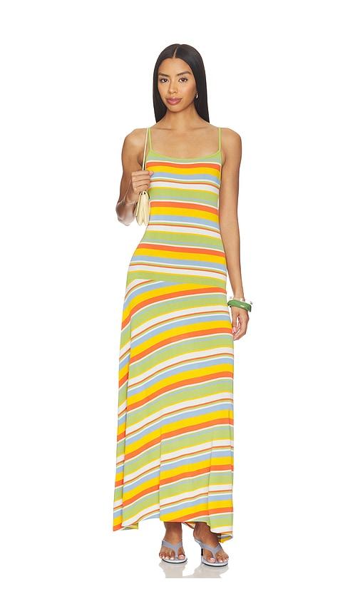 Solid & Striped The Lottie Dress in Green,Orange by SOLID&STRIPED