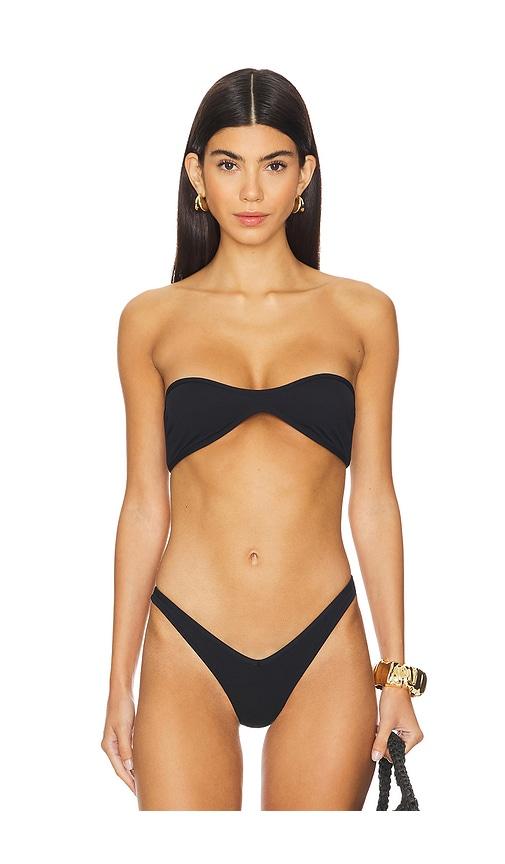 Solid & Striped The Maeve Bikini Top in Black by SOLID&STRIPED