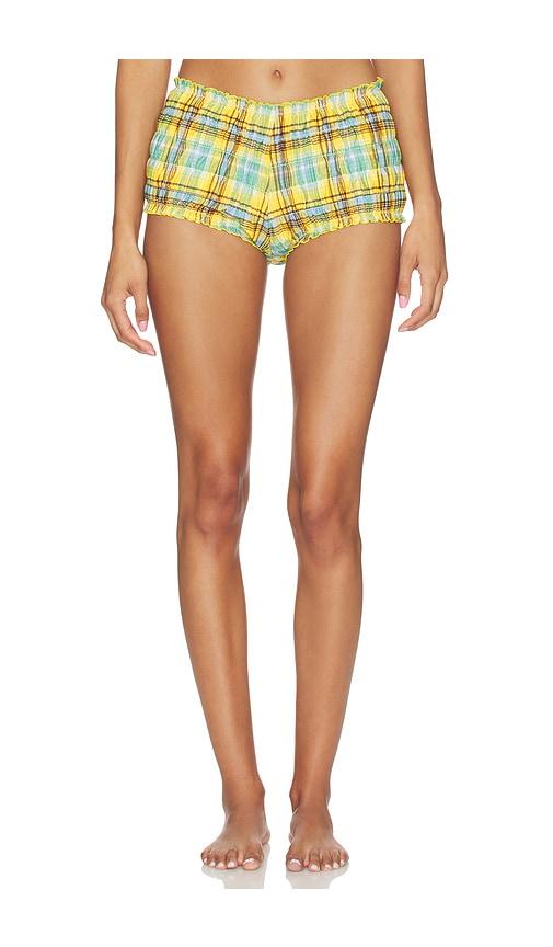 Solid & Striped The Mimi Short in Yellow,Blue by SOLID&STRIPED