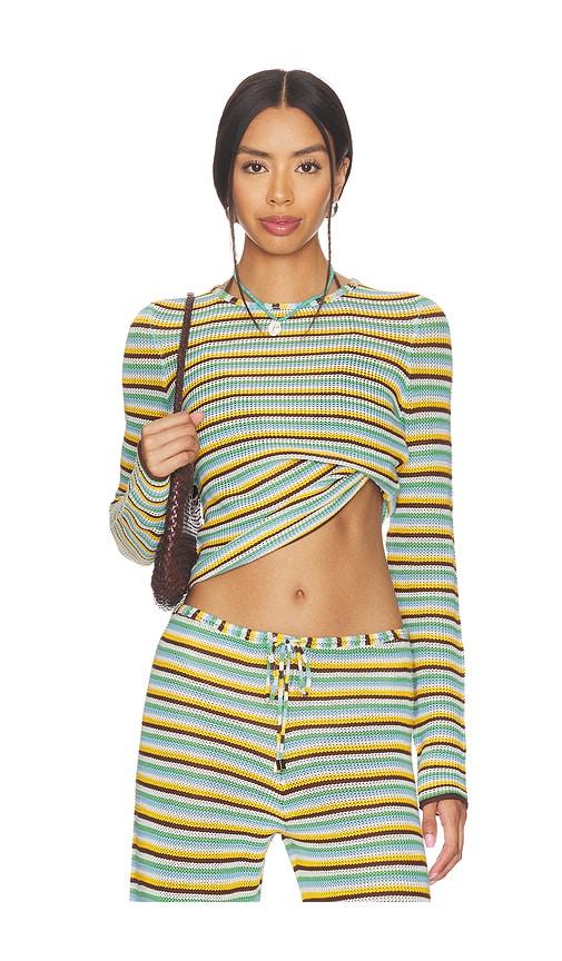 Solid & Striped The Olandria Top in Yellow,Blue by SOLID&STRIPED