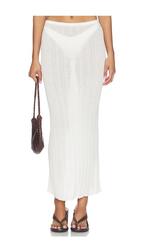 Solid & Striped The Rianne Skirt in White by SOLID&STRIPED