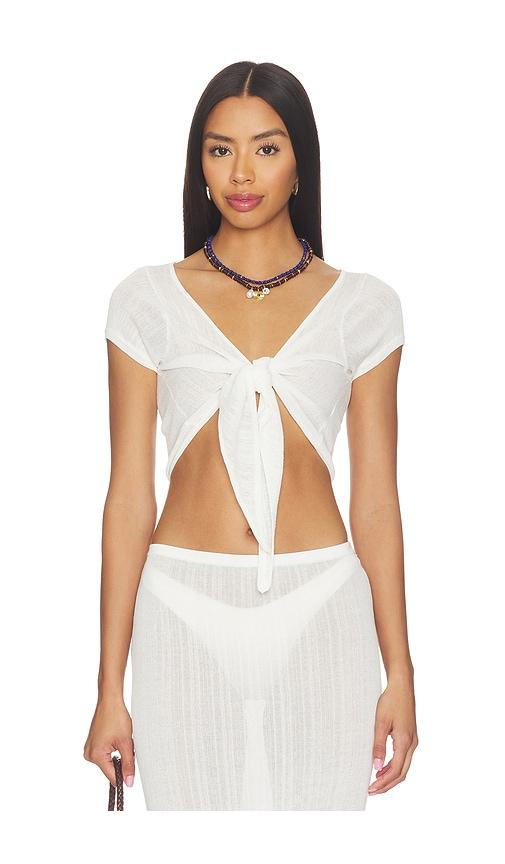 Solid & Striped The Rianne Top in White by SOLID&STRIPED