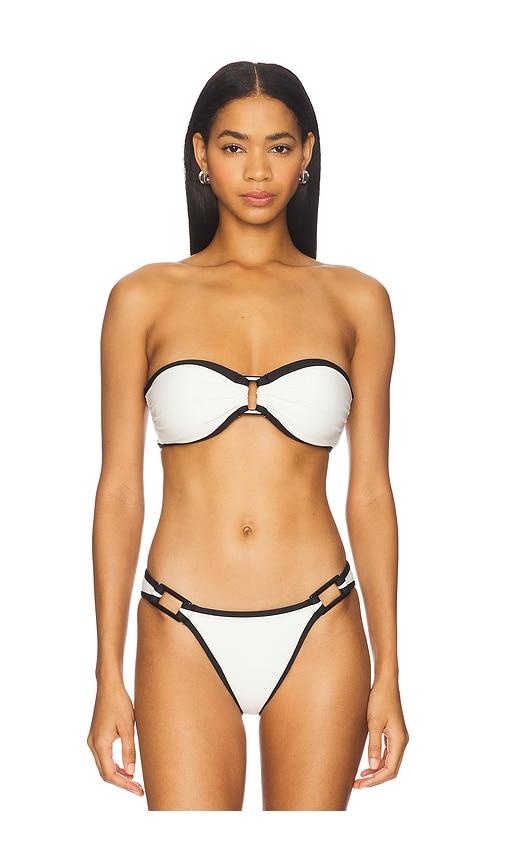 Solid & Striped The Tati Bikini Top in Cream by SOLID&STRIPED