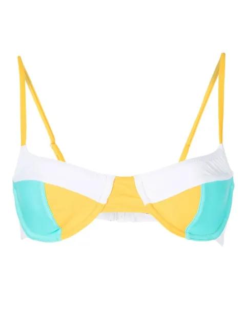 The Emily colour-block bikini top by SOLID&STRIPED