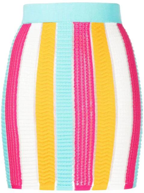 colour-block knitted skirt by SOLID&STRIPED