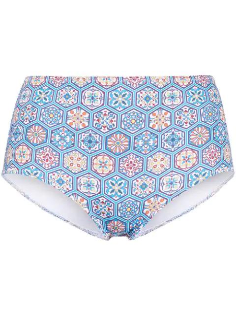 geometric bikini bottoms by SOLID&STRIPED