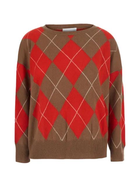 argyle-intarsia sweater by SOLOCASCMIR