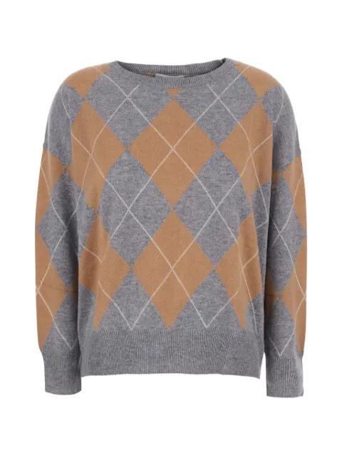 argyle-knit sweater by SOLOCASCMIR