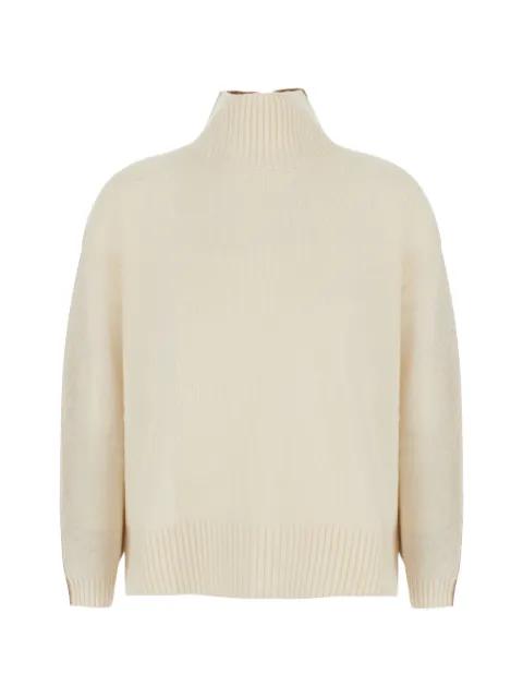 two-tone high-neck sweater by SOLOCASCMIR