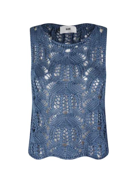 Maglia Rete crochet-knit top by SOLOTRE