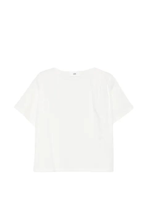 gathered-trim T-shirt by SOLOTRE