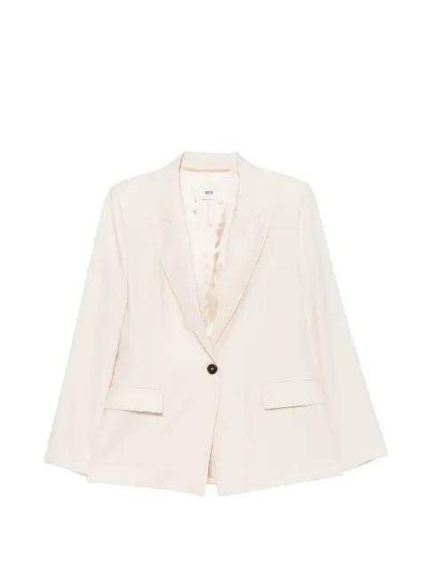 single-breasted peaked-lapel jacket by SOLOTRE