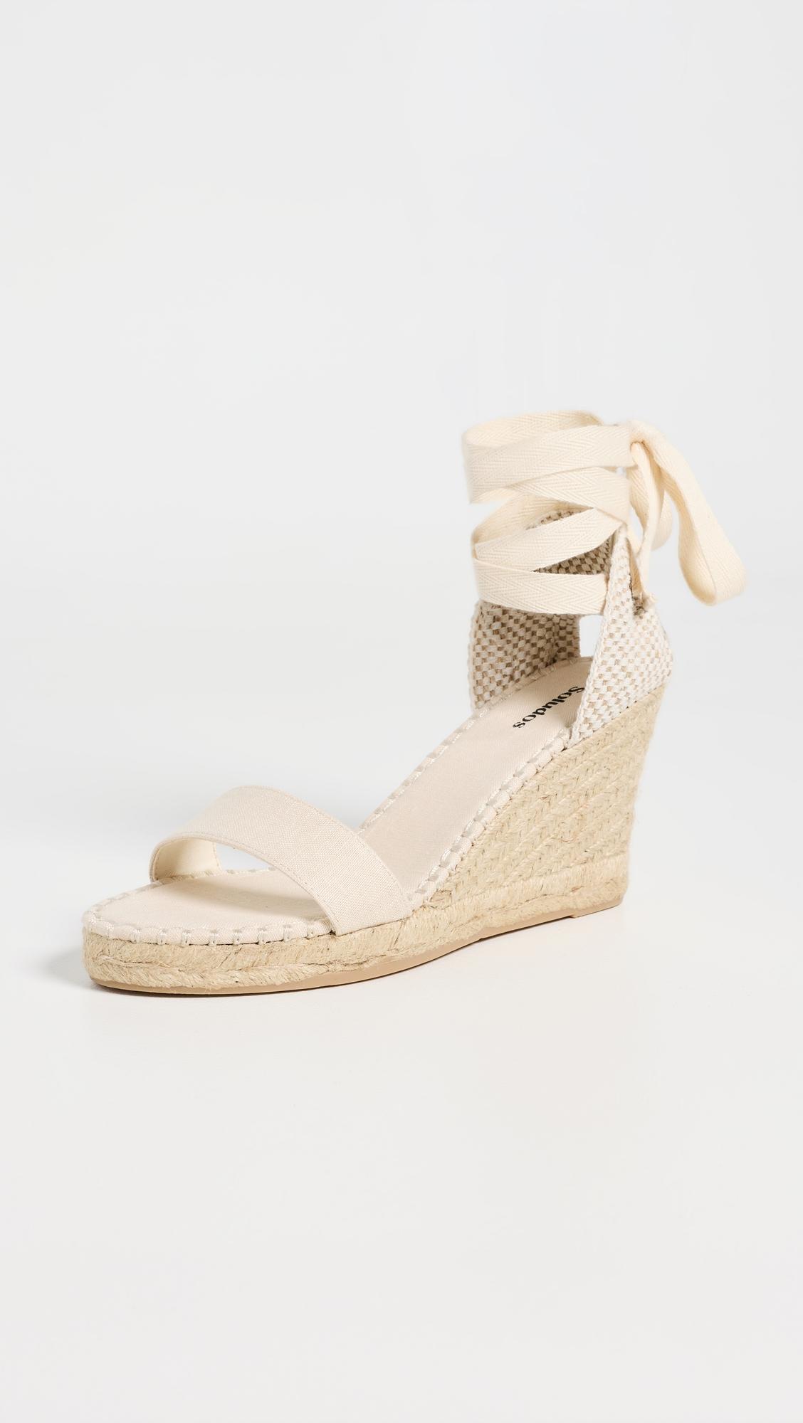 Open Toe Marseille Wedge Espadrilles by SOLUDOS