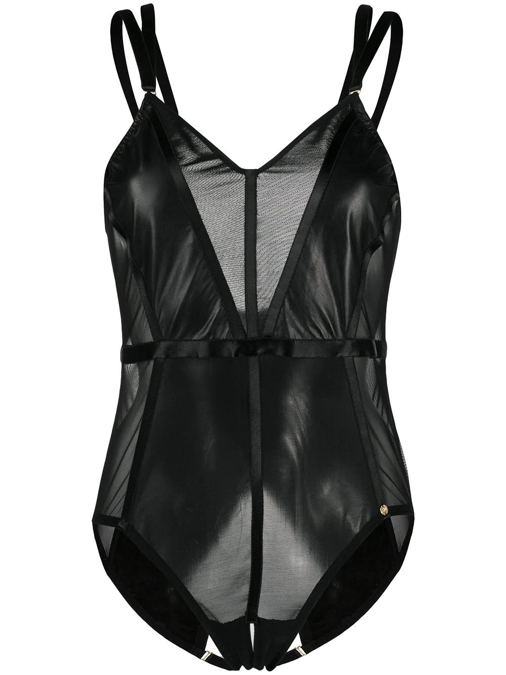 Mia mesh-panelled bodysuit by SOMETHING WICKED