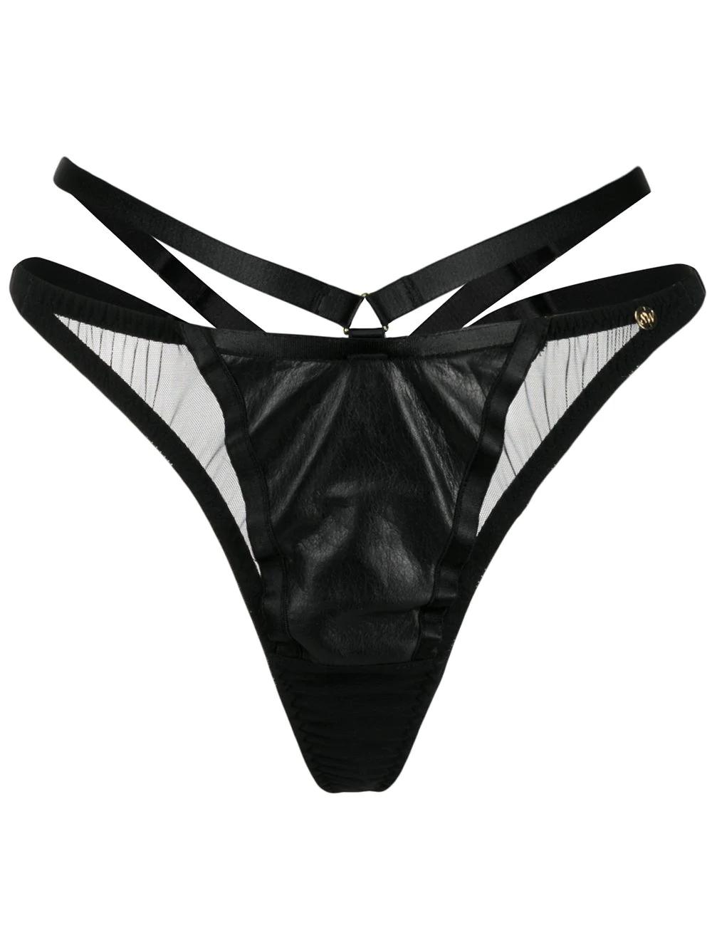 Mia semi-sheer thong by SOMETHING WICKED