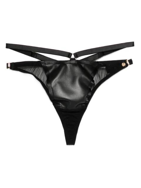 Mia strappy panelled thong by SOMETHING WICKED