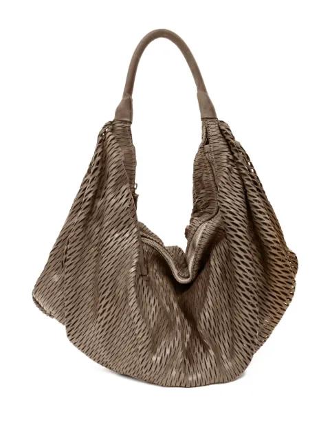 laser-cut zip shoulder bag by SOMMET
