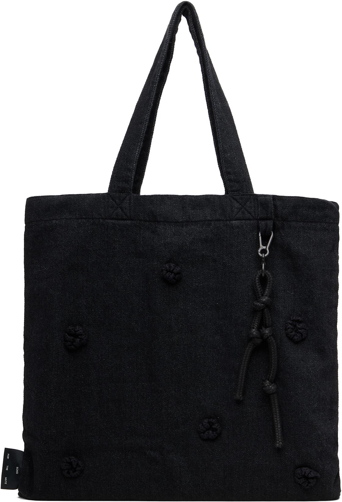 Black Daisy Tote by SONG FOR THE MUTE